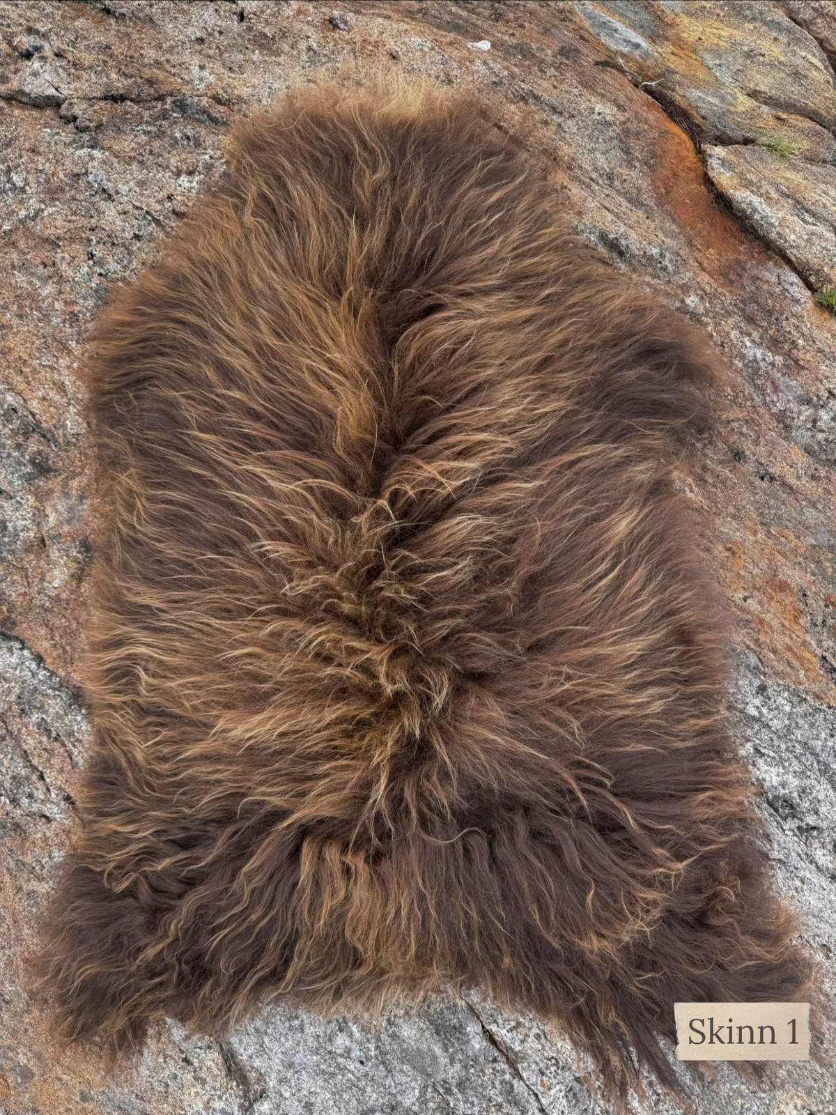 Brunt islandsk saueskinn medium – Skinn 1